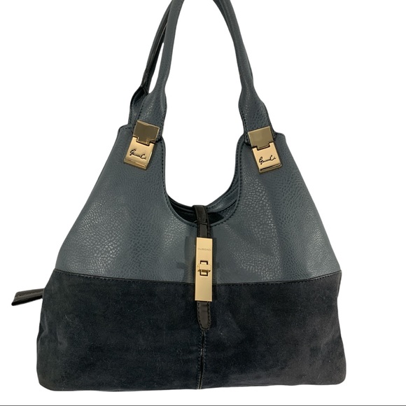 GUSSACI  Grey Shoulder Bag_ Purse Vega Leather - Picture 4 of 15